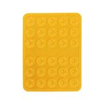 Supporto per telefono cellulare con ventosa in silicone bifacciale saldamente fissato (giallo)