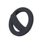 Per iPhone/Huawei/Xiaomi Supporto per telefono in silicone liquido Magsafe Supporto per anello da dito, colore: nero
