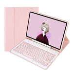 YT098B Candy Skindy Skin Selt Spazzatura TETTUA TASTANTE TASTANTE BUETOOTH Custodia per tastiera per iPad Air 4 10.9 2020 / Air 5 10.9 2022 (rosa)