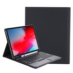 YT11B-A 2021 Struttura della pelle di colore della caramella staccabile Texture rotonda Tastiera Bluetooth Custodia in pelle con touch Control & Pen Slot & Stand per iPad Pro 11 (2021) (nero)
