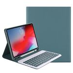 Y-C11B 2021 Struttura della pelle di colore della caramella staccabile Texture rotonda Custodia in pelle Bluetooth Bluetooth con slot per penna e supporto per iPad Pro 11 (2021) (verde scuro)