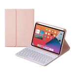 Caso di custodia in pelle Bluetooth a tasti rotondi HY006 con supporto per iPad mini 6 (rosa)
