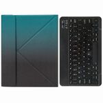 Custodia in pelle da tastiera Bluetooth H-102 con supporto a tre volte per iPad 10.2 2020 e 2019 / Pro 10.5 pollici (Dark Night Green)