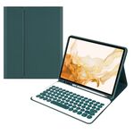 +X3 Case rotonde del colore delle caramelle universali Bluetooth Case in pelle bluetooth (verde scuro)