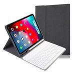Custodia in pelle a vibrazione orizzontale con tastiera Bluetooth magnetica rimovibile RK11 per iPad Pro 11 2020/2018 con supporto e slot per penna (nero)