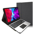Custodia in pelle a vibrazione orizzontale con tastiera Bluetooth touch in lega di alluminio RK11L per iPad Pro 11 2020/2018 con supporto e slot per penna (nero)