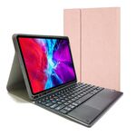 Custodia in pelle a vibrazione orizzontale in TPU con tastiera Bluetooth rimovibile RK11C per iPad Pro 11 2020/2018 con supporto e slot per penna (oro rosa)