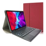 Custodia in pelle a vibrazione orizzontale in TPU con tastiera Bluetooth rimovibile RK11C per iPad Pro 11 2020/2018 con supporto e slot per penna (rosso)