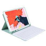 T102B per iPad Air / Pro 10.5 pollici (2019) TPU Candy Color Custodia protettiva per tastiera Bluetooth ultrasottile con supporto e slot per penna (verde chiaro)