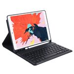 T07BB Per iPad 9,7 pollici / iPad Pro 9,7 pollici / iPad Air 2 / Air (2018 e 2017) Custodia protettiva per tastiera Bluetooth ultrasottile color caramella TPU con supporto e slot per penna (nero)