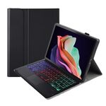 Per Huawei MatePad 11 2023 AHW13-AS Texture pelle di agnello Custodia in pelle per tastiera Bluetooth ultrasottile staccabile con retroilluminazione con touchpad (nero)