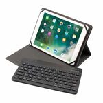 TH10-C per sistema Android e Apple e Windows Custodia protettiva per tastiera Bluetooth staccabile universale da 9,7-10 pollici con supporto (nero)