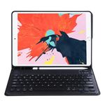 C-11B per iPad Pro da 11 pollici (2020) Custodia protettiva per tastiera Bluetooth color caramella ABS staccabile con supporto e slot per penna (nero)