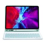 C-11B per iPad Pro da 11 pollici (2020) Custodia protettiva per tastiera Bluetooth color caramella ABS staccabile con supporto e slot per penna (verde)