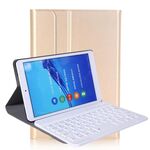 A0T8 per Huawei Matepad T8 8 pollici ABS Ultra-sottile Bluetooth Bluetooth Tensione PU Custodia protettiva in pelle PU con staffa (oro)