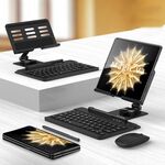 Per Honor Magic V2 GKK Tastiera Bluetooth + Supporto pieghevole + Penna capacitiva + Mouse Bluetooth (Nero)