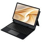 Per Ulefone Tab A11 Pro Pogo Pin Smart Keyboard & Custodia in pelle per tablet (grigio)