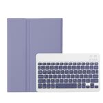 Per Xiaomi Pad 7 / 7 Pro 11.2 pollici A0N13 Custodia per tablet in pelle con tastiera Bluetooth staccabile ultrasottile (bianco lavanda)