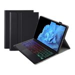 Per vivo Pad 11 pollici AV11-AS TPU ultra-sottile staccabile retroilluminato Bluetooth tastiera custodia in pelle con touchpad (nero)