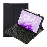 Per Huawei MatePad 11.5 S 2024 AH20 Custodia per tablet in pelle con tastiera Bluetooth staccabile ultrasottile (nera)