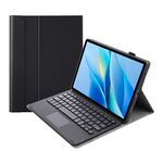 Per vivo Pad Air / iQOO Pad 11.5 AV13-A TPU Ultra-sottile staccabile Custodia in pelle con tastiera Bluetooth con touchpad (nero)