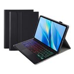 Per vivo Pad Air / iQOO Pad 11.5 AV13-AS TPU Ultra-sottile staccabile retroilluminato Bluetooth tastiera custodia in pelle con touchpad (nero)