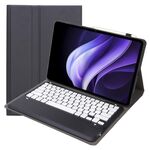 Per vivo Pad3 12.1 pollici AV10 TPU Ultra-sottile staccabile Bluetooth tastiera custodia in pelle (nero + bianco)