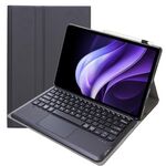 Per vivo Pad3 12.1 pollici AV10-A TPU Ultra-sottile staccabile Custodia in pelle con tastiera Bluetooth con touchpad (nero)