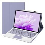 Per Honor Pad X9 / X8 Pro 11.5 AH15-A Custodia per tablet in pelle con tastiera Bluetooth staccabile ultrasottile con touchpad (bianco lavanda)