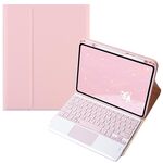 Per Infinix Xpad 11 pollici Candy Color Square Keys Bluetooth Keyboard Custodia in pelle con touchpad (rosa)