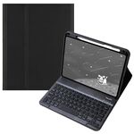 Per OPPO Pad 3 / Pad 2 Custodia in pelle con tastiera Bluetooth color caramella, tasti quadrati (nero)