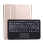 A098B-A Tastiera Bluetooth ultrasottile rimovibile in ABS + custodia protettiva in TPU per iPad Air 4 da 10,9 pollici (2020), con supporto e slot per penna e touch (oro)