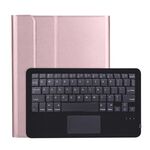 A098B-A Tastiera Bluetooth ultrasottile rimovibile in ABS + custodia protettiva in TPU per iPad Air 4 da 10,9 pollici (2020), con supporto e slot per penna e touch (oro rosa)