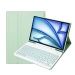 C098B Custodia protettiva per tastiera Bluetooth ultra sottile in ABS rimovibile Candy Colors per iPad Air 4 da 10,9 pollici (2020), con supporto e slot per penna (verde)