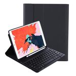 T098B Custodia protettiva per tastiera Bluetooth ultrasottile integrata con colori Candy per iPad Air 4 da 10,9 pollici (2020), con supporto e slot per penna (nero)