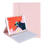 T098B Custodia protettiva per tastiera Bluetooth ultrasottile integrata con colori Candy per iPad Air 4 da 10,9 pollici (2020), con supporto e slot per penna (rosa)