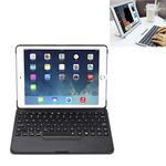 F611 Custodia protettiva per tastiera Bluetooth senza fili con retroilluminazione colorata staccabile in alluminio per iPad Air 2 / 9.7 (2018) / 9.7 pollici (2017) / Air / Pro 9.7 pollici (nero)