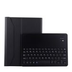 1139B Tastiera staccabile Bluetooth 3.0 in lega di alluminio + Custodia in pelle di pelle di agnello per iPad Pro 11 pollici (2018), con regolazione a tre marce / Funzione magnetica / Sleep (nero)
