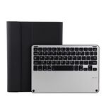 3018 Tastiera staccabile Bluetooth 3.0 in lega di alluminio + custodia in similpelle con struttura in tessuto per iPad Air / Air 2 / iPad Pro da 9,7 pollici, con funzione sleep / water repellent (nero)