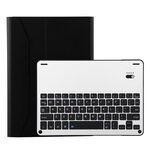 FT-1038B Tastiera staccabile Bluetooth 3.0 in lega di alluminio + Custodia in pelle con struttura in pelle di agnello per iPad Air / Air 2 / iPad Pro da 9,7 pollici, con idrorepellente / Regolazione dell'angolo a tre marce / Funzione magnetica / Sleep (Nero)