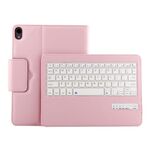 IP011 Tastiera Bluetooth 3.0 rimovibile ABS + Custodia in pelle con texture Litchi per iPad Pro 11 pollici (2018), con funzione di sospensione (rosa)