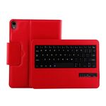 IP011 Tastiera Bluetooth 3.0 rimovibile ABS + Custodia in pelle con texture Litchi per iPad Pro 11 pollici (2018), con funzione di sospensione (rosso)