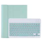 C-11B Custodia in pelle Bluetooth Bluetooth Colore Bluetooth Staccabile con slot e supporto per iPad Pro 11 pollici 2021 (verde chiaro)
