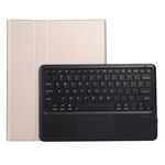 Custodia per tablet Bluetooth a Bluetooth ABS ultra-sottile AS2B-A con touchpad & Pen Slot & Holder per iPad Pro 12.9 2021/2020/2018 (oro)
