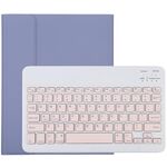 TG11B Tastiera rosa Bluetooth staccabile + custodia protettiva in pelle microfibra per iPad Pro da 11 pollici (2020), con slot per penna e supporto (viola)
