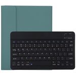 TG11B Tastiera Bluetooth staccabile nera + custodia protettiva in pelle microfibra per iPad Pro da 11 pollici (2020), con slot per penna e supporto (verde scuro)