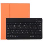 TG11B Tastiera Bluetooth staccabile nera + custodia protettiva in pelle microfibra per iPad Pro da 11 pollici (2020), con slot per penna e supporto (arancione)