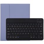 TG11B Tastiera Bluetooth staccabile nera + custodia protettiva in pelle microfibra per iPad Pro da 11 pollici (2020), con slot per penna e supporto (viola)