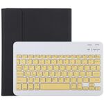 TG11B Tastiera Bluetooth staccabile gialla + custodia protettiva in pelle microfibra per iPad Pro da 11 pollici (2020), con slot per penna e supporto (nero)