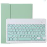 TG11B Tastiera Bluetooth verde staccabile + custodia protettiva in pelle in microfibra per iPad Pro da 11 pollici (2020), con slot per penna e supporto (verde)